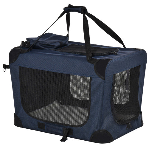70cm Folding Pet Carrier Bag Soft Portable Cat Puppy Cage with Cushion Storage