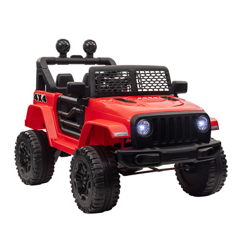 12V Kids Electric Ride On Car Truck Off-road Toy W/ Remote Control Red