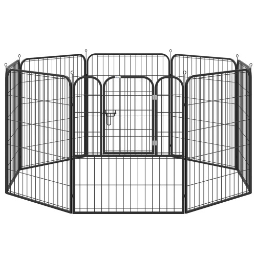 4 Sizes Pet Playpen Dog Rabbit  Puppy Cage Folding Run Fence Metal Hutch