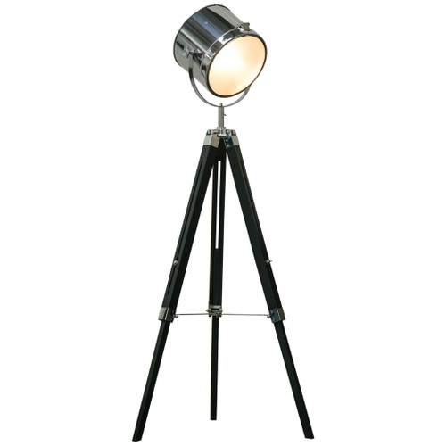 Industrial Style Adjustable Tripod Floor Lamp, Searchlight Reading Lamp
