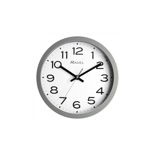 Ravel 25cm White Dial Grey Wall Clock R.WC.25.13