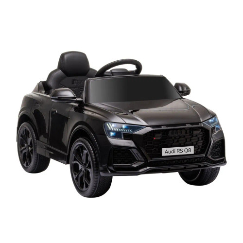 Audi RS Q8 6V Kids Electric Ride On Car Toy w/ Remote USB MP3 Bluetooth Black