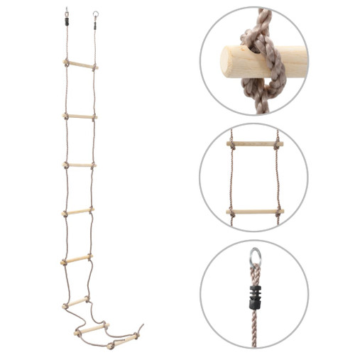 Kids Rope Ladder 290 cm Wood