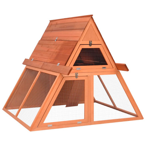 Rabbit Hutch 152x127x109.5 cm Solid Firwood