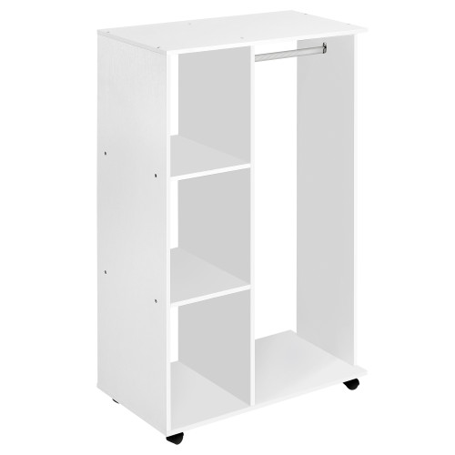 Storage Wardrobe White with Shelves