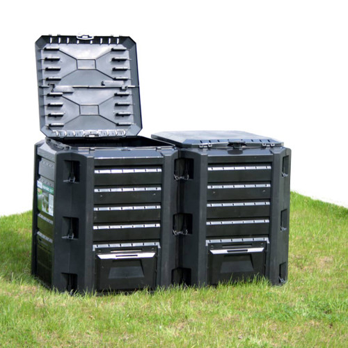 Garden Composter Black 380 L