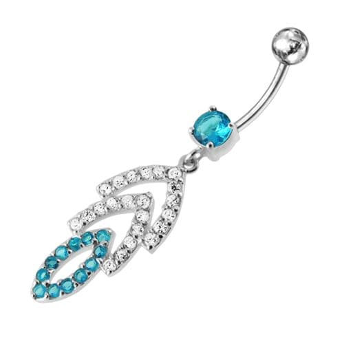 Jeweled Fancy Dangling Belly Ring