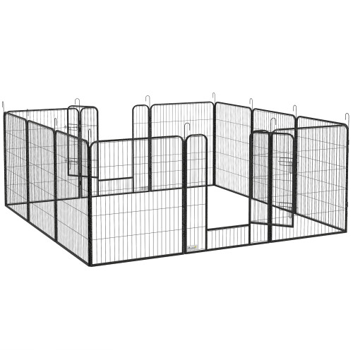 Heavy Duty Puppy Play Pen, 12 Panels Pet Exercise Pen, for Indoors, Outdoors