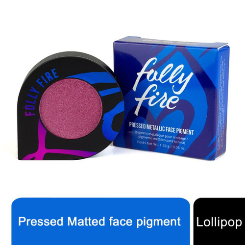Folly Fire Pressed Metallic Face Pigment Drop The Shade Lollipop ReflectiveBerry