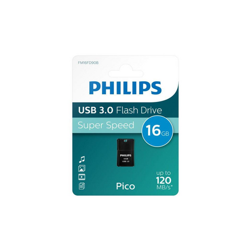 Philips USB 3.0 Pico Edition Flash Drive 16GB - Black