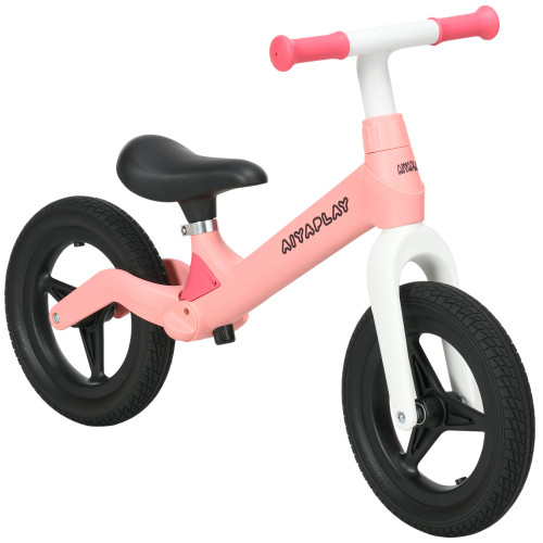 Baby Balance Bike, Training Bike w/ Adjustable Seat and Handlebar - Pink