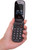 TTfone Lunar TT750 Big Button Simple Easy Clamshell Flip Black Mobile Phone with Nylon Case & Vodafone Sim