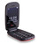 TTfone Lunar TT750 Big Button Simple Easy Clamshell Flip Red Mobile Phone with Nylon Case & Vodafone Sim