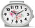 Ravel Floral Dial Alarm Clock White