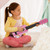 SOKA Wooden Pink Stripe Striped Pink Princess Guitar Children Girls Instrument