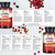 Triple Strength Cranberry 30,000mg Added with Vitamin C I 180 Vegan Tablets by Prowise