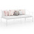 Pull-out Sofa Bed Frame in Black, White & Grey Metal 90x200 cm