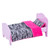 Olivia's Little World Doll Single Bed Pink Bedding Set Zebra Prints TD-11929-1E