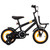 Kids Bike with Front Carrier 12 inch Black and Orange
