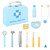 SOKA Wooden Dental Hospital Pretend Play Dentist Doctor Toy Medical Tool Kit 3+