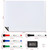 Magnetic Whiteboard  45 x 60 cm Size with 4 Dry Wipe Pens and Eraser