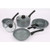 5-Pcs Forged Carbon Steel Peckled Marble Ceramic Non-Stick Saucepan & Frying Pan Kitchen Set