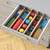 4PC Bamboo Drawer Dividers Spring-Loaded Expandable Drawer Organiser