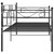 Sofa Bed Frame Black, White & Grey Metal 90x200 cm