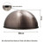 Retro Dome Easy Fit Light Shades Modern Ceiling Pendant Lampshades Metal colors