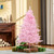 5FT Artificial Christmas Tree Holiday Xmas Automatic Open for Home Party Pink