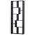 178cm 8-Shelf Bookcase w/ Melamine Surface Foot Pads Black Multipurpose 8-Grid
