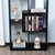 178cm 8-Shelf Bookcase w/ Melamine Surface Foot Pads Black Multipurpose 8-Grid