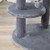 104cm Deluxe Cat Activity Tree w/ Scratching Posts Ear Perch House - Grey