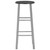 Bar Stools 2 pcs Silver MDF