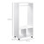 Open Wardrobe Clothes Rail Bedroom Clothes Storage w/ Hanging Rod Shelves White
