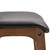 2 Pcs 93cm Faux Leather Bar Stools Wooden Frame Footrest Padding High Back Brown