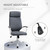 High Back Swivel Office Chair with Lumbar Back Support, Adjustable Height