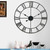 60CM ROMAN METAL CLOCK WHITE