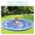 170cm Splash Pad Sprinkler for Pets Dog Bath Pool Non-slip Outdoor Blue