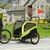 2 in 1 Dog Bike Trailer Pet Stroller for Large Dogs W/ Hitch - Green