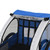 18m+ 2-Seat Child Bike Trailer for Kid w/ Steel Frame Seat Belt Blue