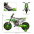 12V Kids Electric Motorbike Ride-On Motorcycle Training Wheels - Green
