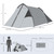 1-2 Man Camping Dome Tent Porch Mesh Window Double Layer Hiking Outsunny