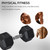 15KG Single Rubber Hex Dumbbell Portable Hand Weights Home Gym HOMCOM