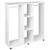 Mobile Double Open Wardrobe w/ Clothes Hanging Rail Colthing White