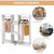 Mobile Double Open Wardrobe w/ Clothes Hanging Rail Colthing White