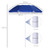 arc1.7m Outdoor Beach Umbrella Parosol Tilt Sun Shelter w/  Bag Blue Outsunny