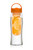 2 x Fruit Fuzer Water Bottle Health Drink Maker with Fruit Infusion Infuser Aqua Hydration Orange