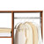  Open Wardrobe W/ Clothes Hanging Rail-Walnut