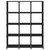 12-Cube Display Shelf Black 103x30x141 cm Fabric